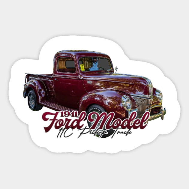 1941 Ford Model 11C Pickup Truck Sticker by Gestalt Imagery